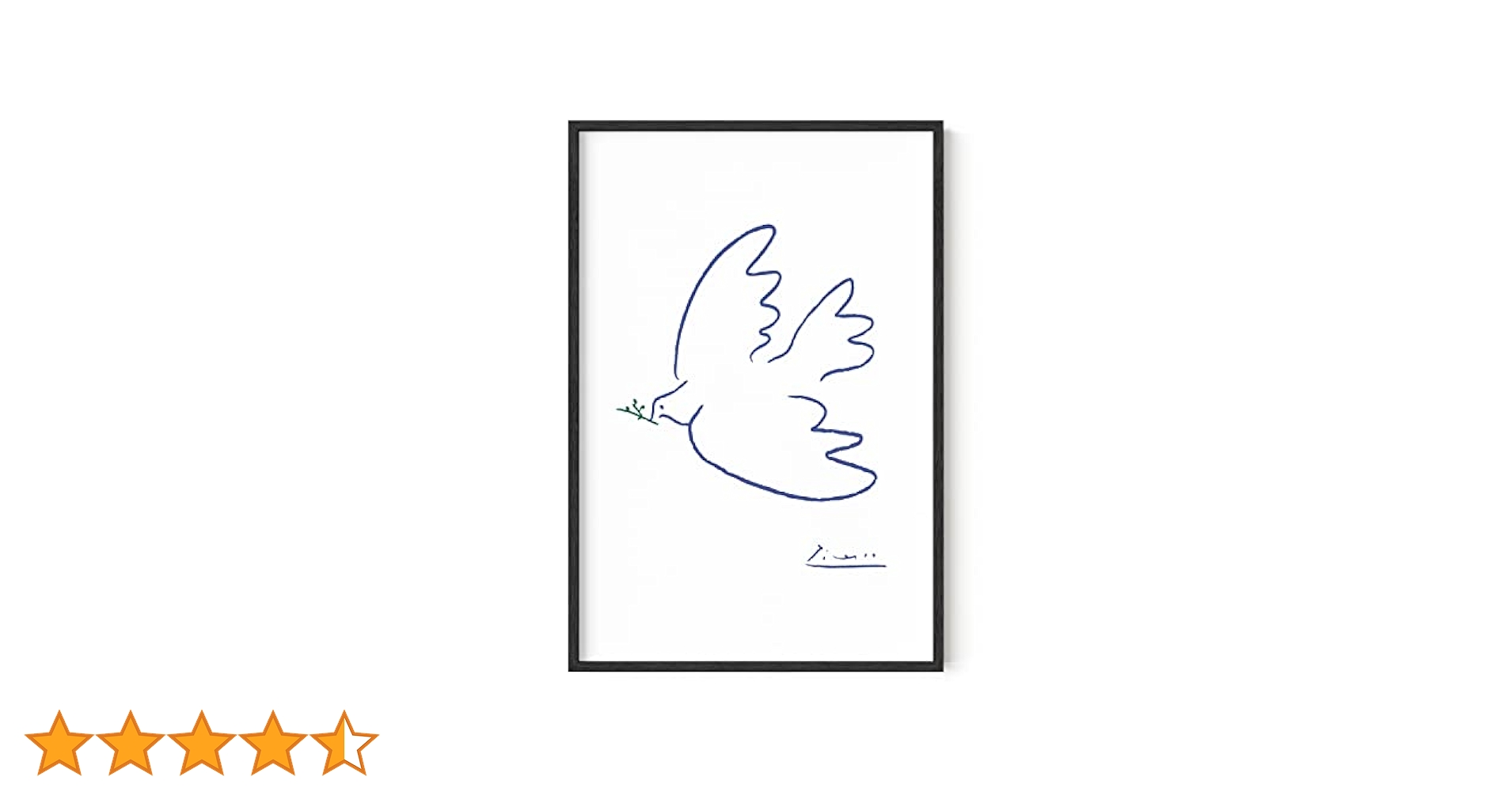 Amazon.co.jp: HAUS AND HUES 平和の鳩 アートプリント ピカソ